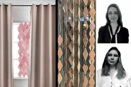Prize for Cooperation, special prize from the EIB: Irem Aydin, Sude Sila Iltaş, Silkar Stone company: “Ambiyans“ is a curtain with elements, each one made of two thin stone pieces giving a sound when hitting each other.