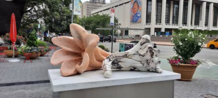 Bloom 1 “The Earth Laughs,” Broadway & 64th Street (Dante Park).