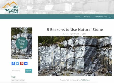 “5 Reasons to Use Natural Stone“