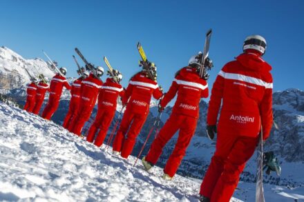 Antolini is the official partner of 3 ski schools in Val Gardena in the Dolomites.