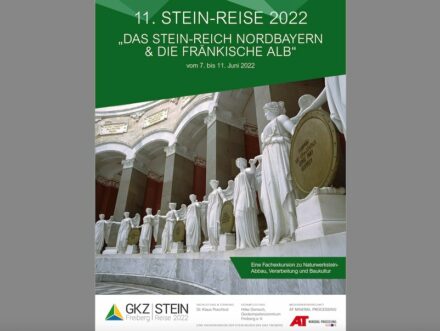 Flyer der Reise durch das „STEIN-Reich Nordbayern und die Fränkische Alb“.