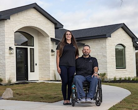 Jason Tabansky and his wife.