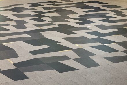 Nominierung: Fußboden im Einkaufszentrum Nordstan in der Stadt Göteborg. Foto: Sweco