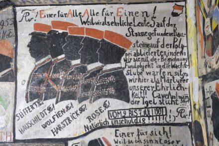 Dokument studentischen Übermuts im historischen Karzer der Universität Heidelberg. Quelle: Objektdatenbank heidICON, Lizenz CC BY-NC-SA 4.0.