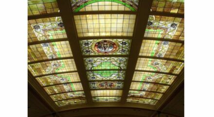 Wyoming State Capital Glass Ceiling. Photo: Dave Parker / <a href="https://commons.wikimedia.org/"target="_blank">Wikimedia Commons</a>, <a href=" https://en.wikipedia.org/wiki/Creative_Commons_license"target="_blank">Creative Commons License</a>