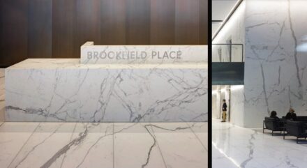 Commercial Interior: Brookfield Place, Sydney, Australia. Company: Euromarble, Carrara, Italy. 