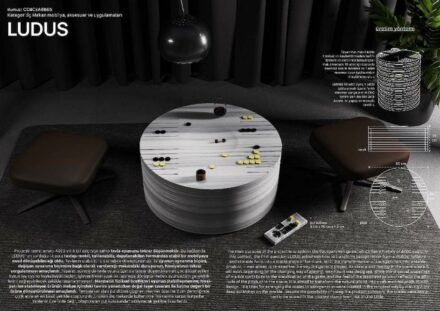 Category Students (furnishings), Tan Nuhoğlu: “Ludus“ creates a permanent place to play backgammon.
