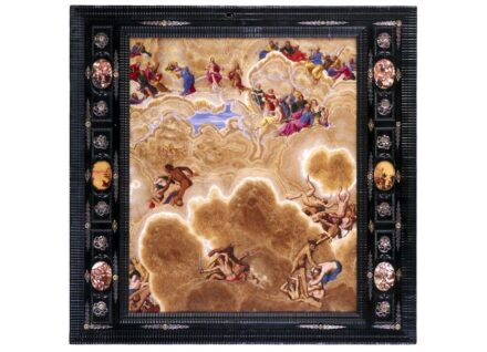 Johann König, Germany, 1568-1642; “Last Judgement (verso)”, 1625-31; oil on alabaster; 20 3/4 x 21 1/4 x 1 inches; Gustavianum, Uppsala University Museum, Sweden.