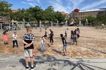 Der neugestaltete Stora torg in Eslöv. Foto: Eslöv
