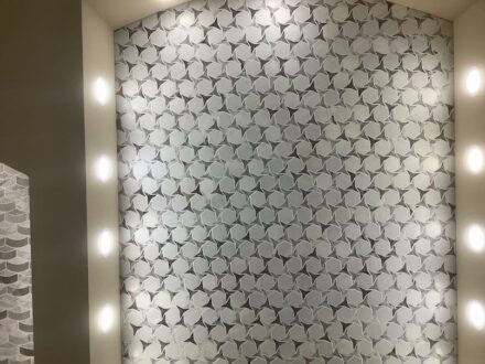 Mosaikfliesen am Stand der Firma <a href="http://assosmarble.com/"target="_blank">Assos Antique Marble</a>.