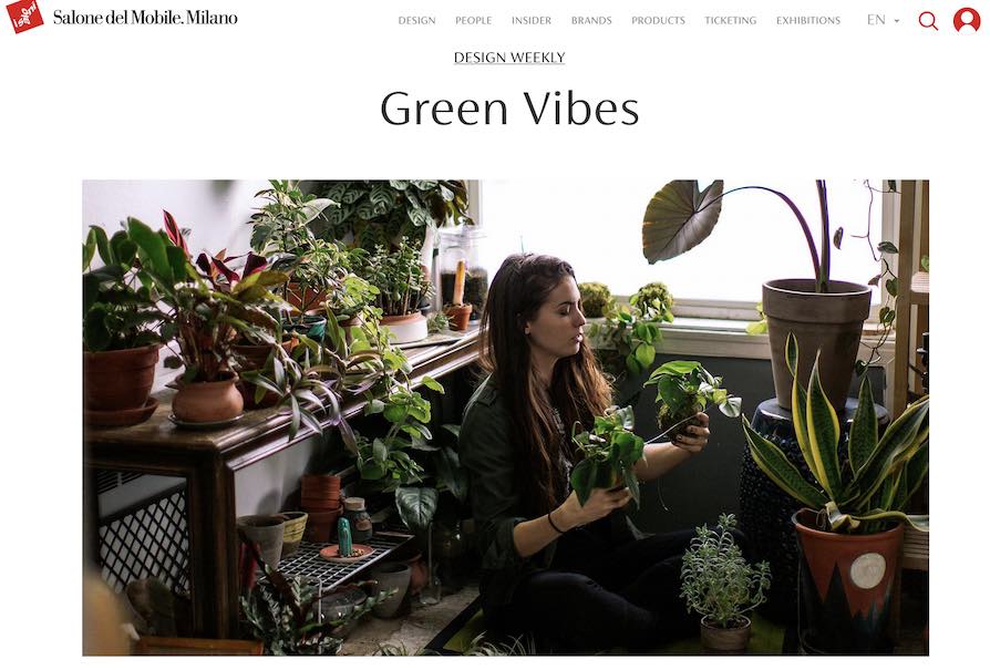 Salone del Mobile (June 07 – 12, 2022): Plants are roommates in the modern apartment