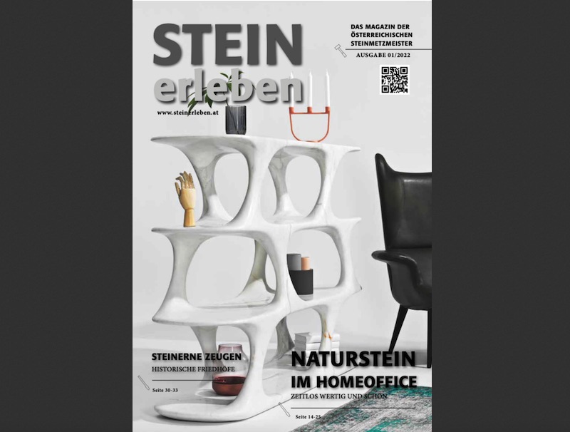 “Steinerleben“ is the name of the Austrian stonemasons‘ magazine, which has just been published. It promotes the material in German language