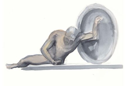 Santiago Calatrava, drawing 402.5, 1992, charcoal and watercolours on paper © Santiago Calatrava