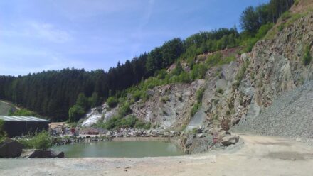 After the end of quarrying nature soon takes back the terrain.