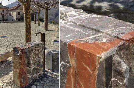 Enrico Sassi: redesigned village square in the hamlet of Cabbio in the Swiss Ticino.