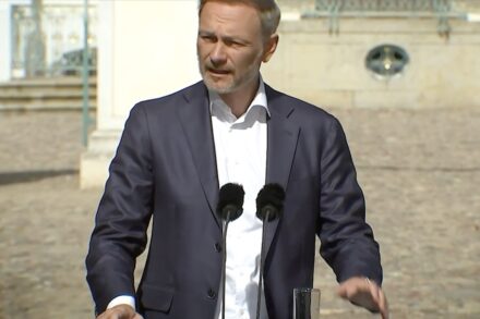 Bundesfinanzminister Christian Lindner (FDP). Quelle: Screenshot