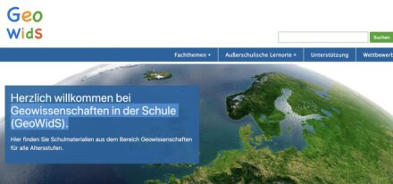 Portal GeoWidS (Geowissenschaften in der Schule).