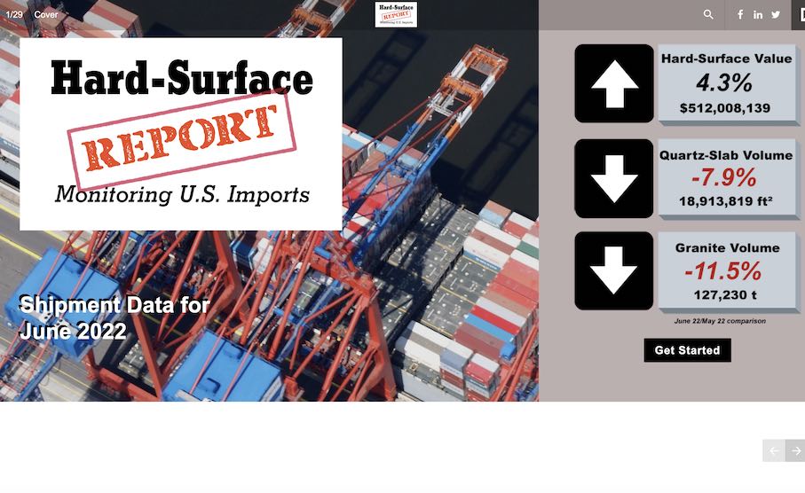 Stoneupdate has published the data of the United States‘ stone imports and exports in June 2022
