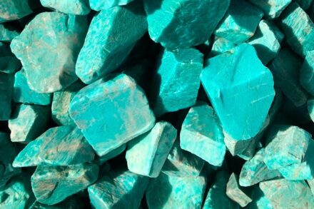 Amazonite gravel.