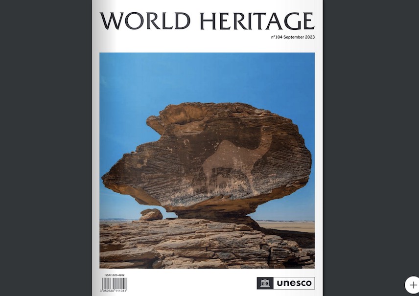On occasion of the 45th World Heritage Meeting in Saudi Arabia in September 2023, the issue #104 of Unesco’s World Heritage Magazin has been published