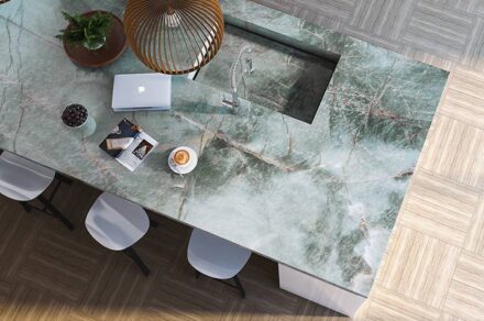 Quartzite Emerald Green from Brazilian Guidoni group.