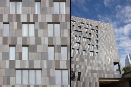 Mendiger Basalt: Meliá Hotel, Luxembourg.