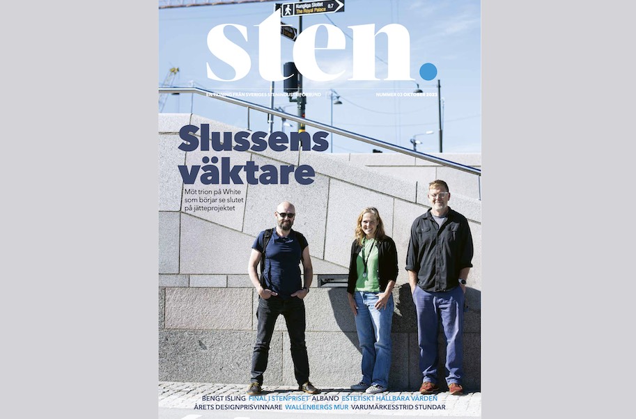 The Swedish magazine „Sten“ (October 2023) reports about the New Slussen urban planning project in Stockhom and the use of stone there
