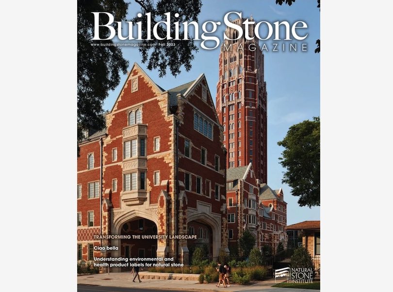 The Building Stone magazine (Fall 2023) does a deep dive into sustainability product labels used for building materials such as natural stone and a look at how it compares to manmade materials