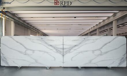 Calacatta Lincoln® white marble.