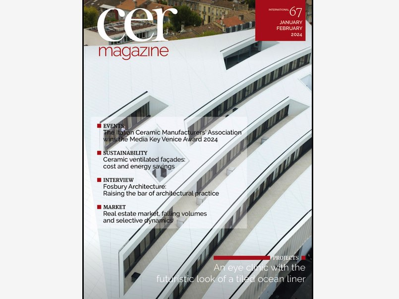 Italian Ceramic Industry’s magazine “Cer“ (#67) reports about “cost and energy savings with ceramic ventilated façades“