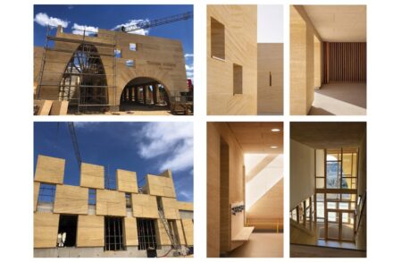 Utility building category: new school center La Romaine de Vers-Pont-Du-Gard. Architects: Teissier portal Architectes.