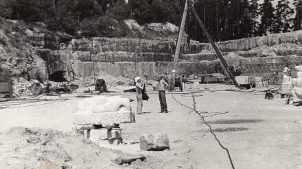 Blick in den Sandsteinbruch. Quelle: Foto: StadtMuseum Pirna / Privatarchiv