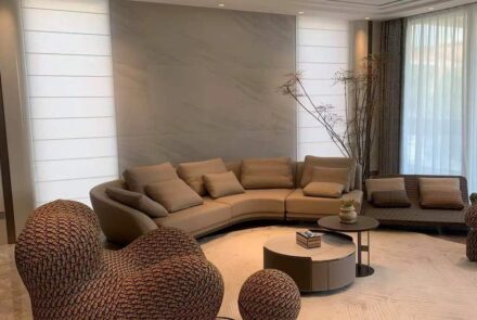 Tundra Grey marble.