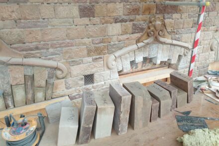 Stone restoration.