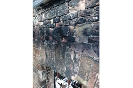Fire damage.
