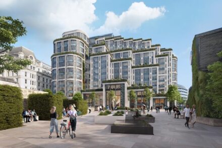 Rendering des „weitergebauten“ Gebäudes.