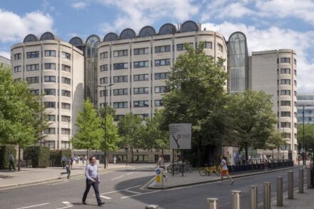 Das Gebäude mit der British Telecom als Bewohner.