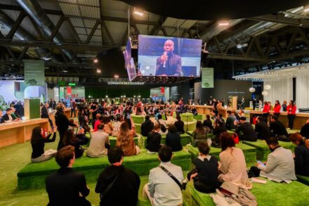 Conversations at Drafting Futures: Francis Kéré, first African architect to be awarded the Pritzker Prize. Photo: Salone del Mobile.Milano