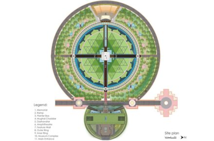 Winner Landscaping: Architect Yatin Pandya, Shantivan Memorial project in Ahmedabad, Gujarat.