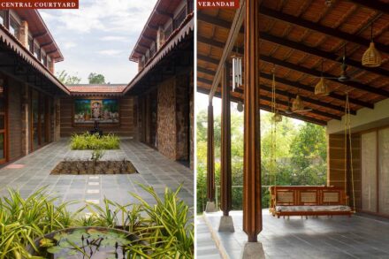 Besondere Erwähnung „Grüne“ Architektur: Architekten Shreya Dalwadi & Kalpesh Dalwadi, Harmony Architect: Projekt Amroliwala residence in Vadodara, Gujarat.