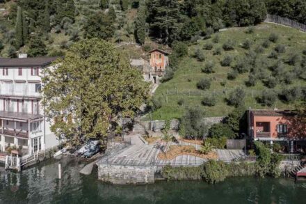 Neugestaltung des Lido San Domenico am Luganer See durch Architekt Enrico Sassi.