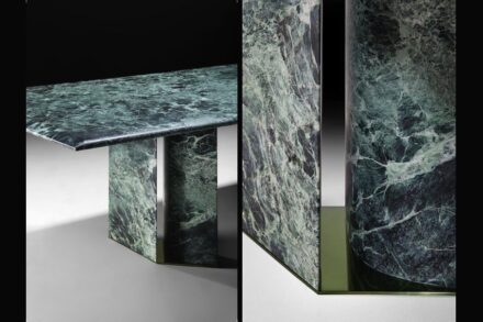 Bei „Adym“ haben Gabriele e Oscar Buratti ihrem Tisch eine Platte von maximal 310×120 cm gegeben.