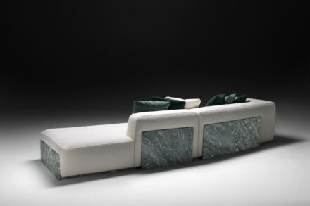 Das Sitzmöbel „Terrae“ von Draw Studio ist ebenfalls modular angelegt.