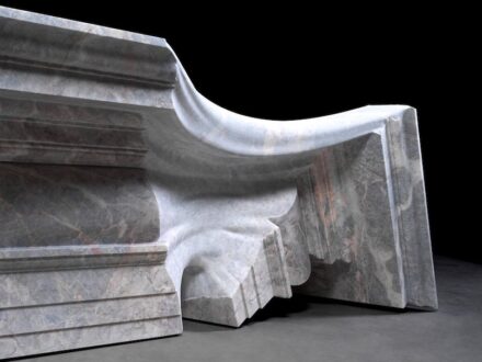 “Palladio,“ Marble Fior di Pesco Carnico® (Italian), 310 x 115 x 76 cm.