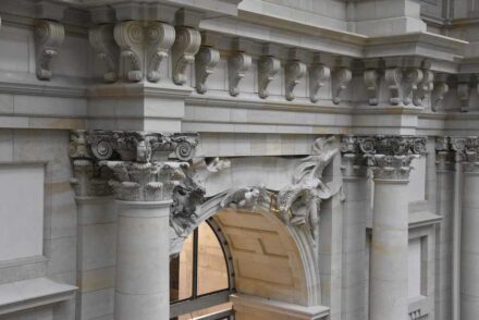 Reinhardtsdorfer sandstone: Reconstructed Berlin Palace (Humboldt Forum), Germany.