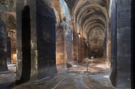 Via Appia: Albano Laziale, Cisternoni (Albano Cistern), still working as a potable water reserve.