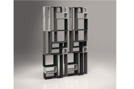 SMM - LMA Machine e Kaleidostone - Giulia Zampieri e Jessica Di Mare. Materials: Bianco Carrara, Pietra lavica, Grigio Carnico, Pietra Serena, Pietra del Cardoso, Bardiglio, Verde Guatemala.