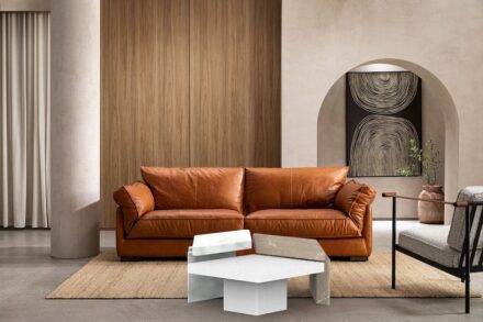 Raised Vein – Franchi Umberto Marmi – MM Design Alex Terzariol. Materials: Calacatta gold, Bardiglio, Calacatta 900.