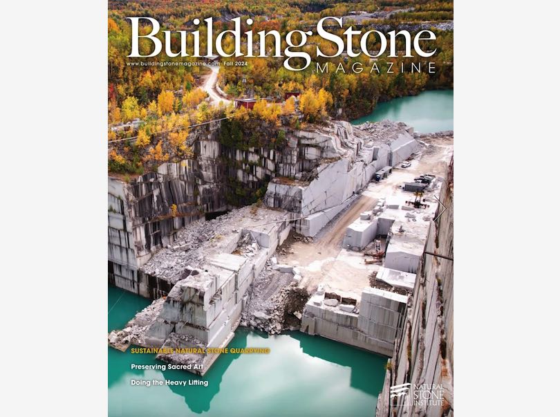 “Sustainable natural stone quarrying practices” is a topic in the NSI-Building Stone Magazine (Fall 2024)