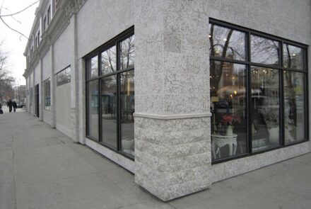 Tyndall Stone®: York Building Reno, Saskatoon, Saskatchewan.